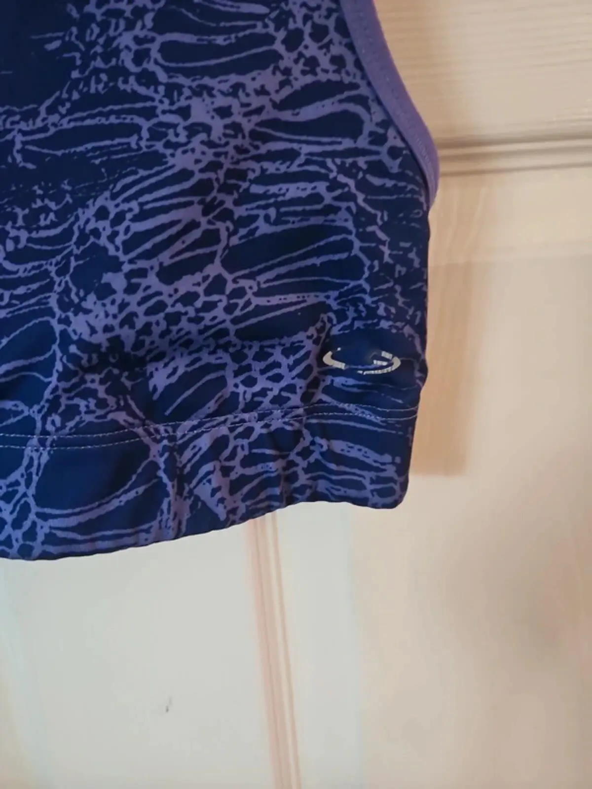 Champion Purple Patterned Sports Bra Abstract Gym Workout Fitness - Size S - Image 5