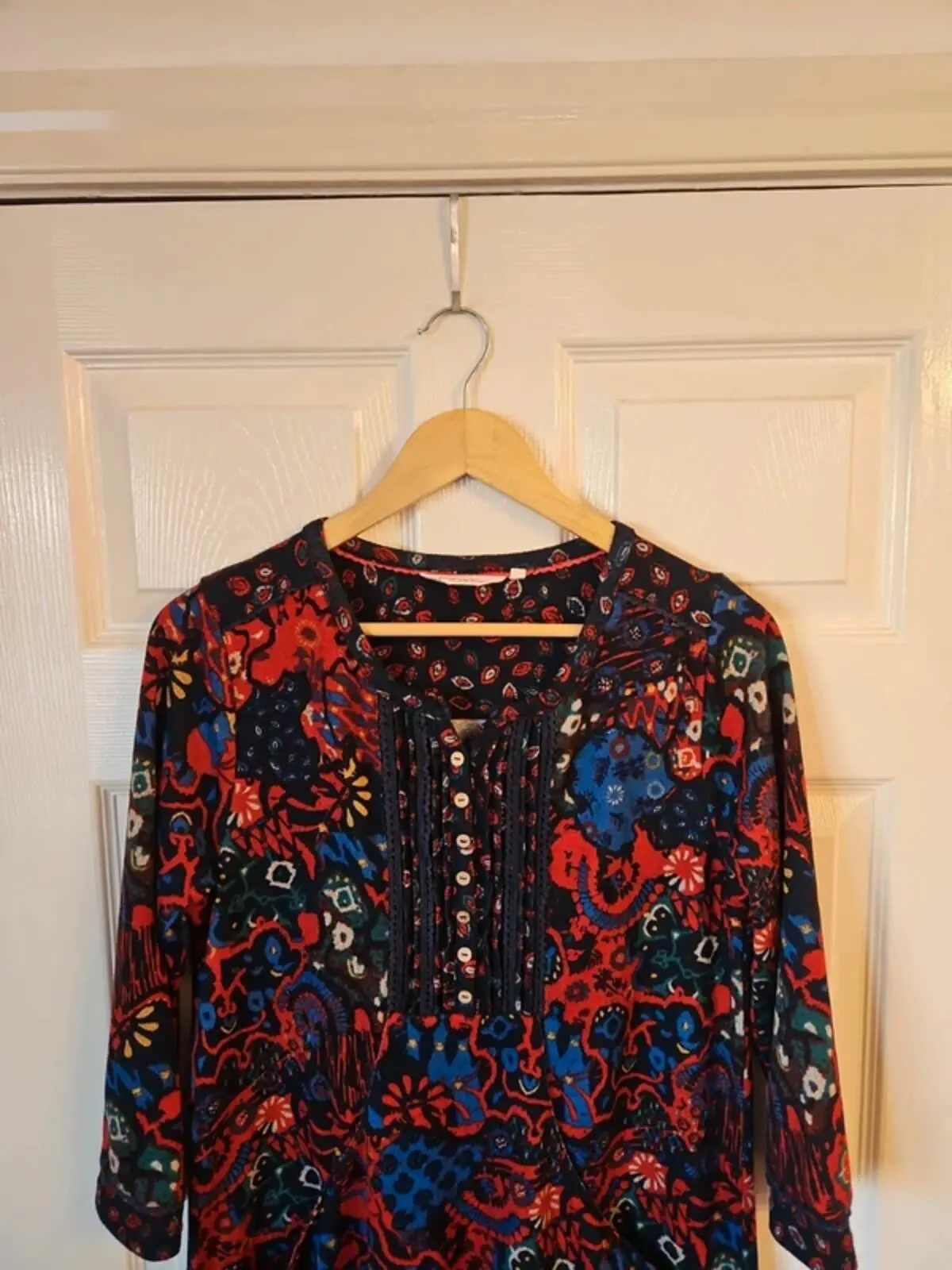 Country Rose Multi-Pattern Tunic Dress - Size 12 - Excellent Condition - Image 3