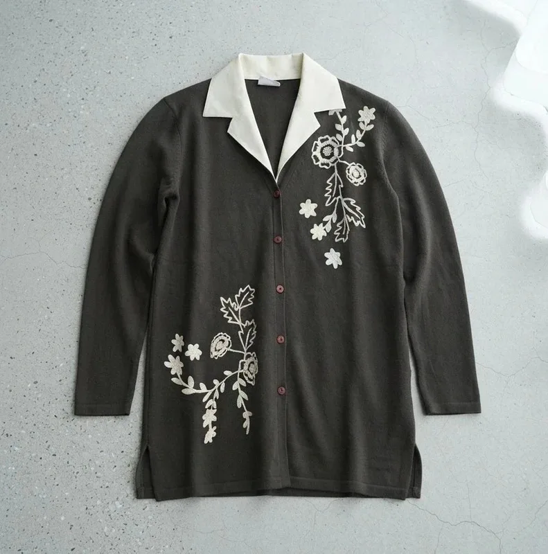 Country Casuals Jumper With Blouse Insert Size S