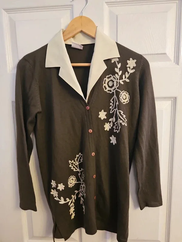 Country Casuals Jumper With Blouse Insert Size S - Image 2
