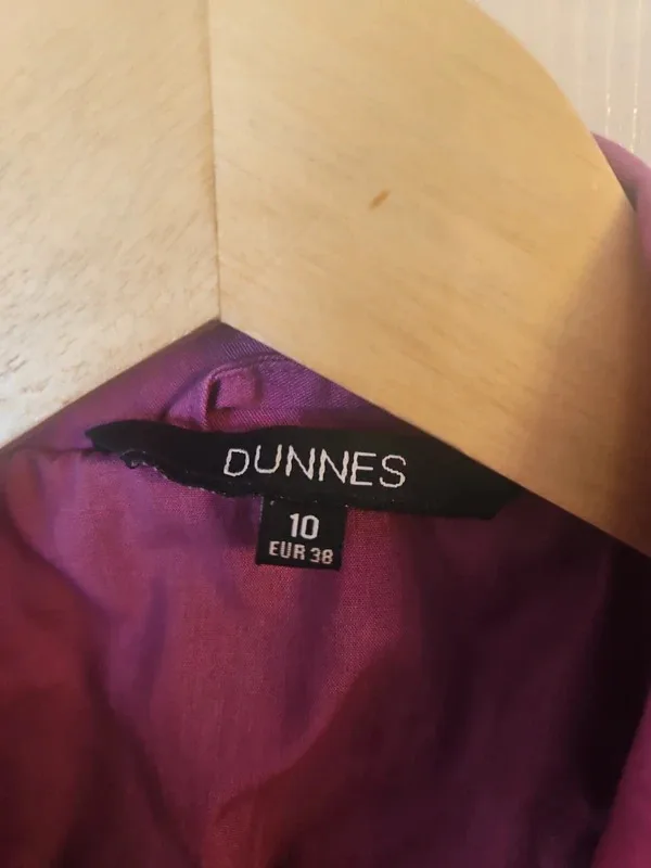 Purple Cotton Biker Jacket Size 12 Dunnes Stores - Image 8