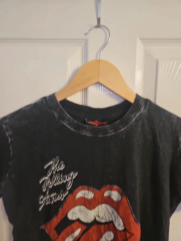 Dark Grey Rolling Stones Band T Shirt Size XXS - Image 3