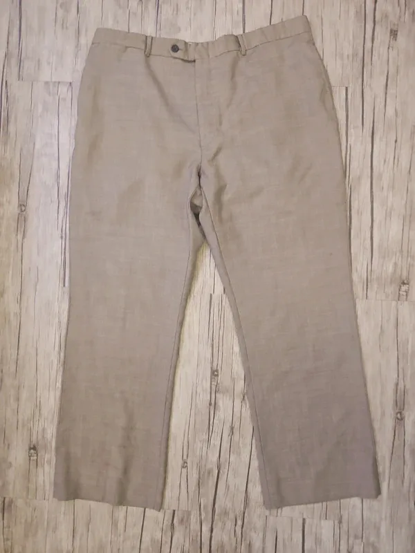 Tommy Hilfiger Brown 100% Wool Trousers 40" 29"