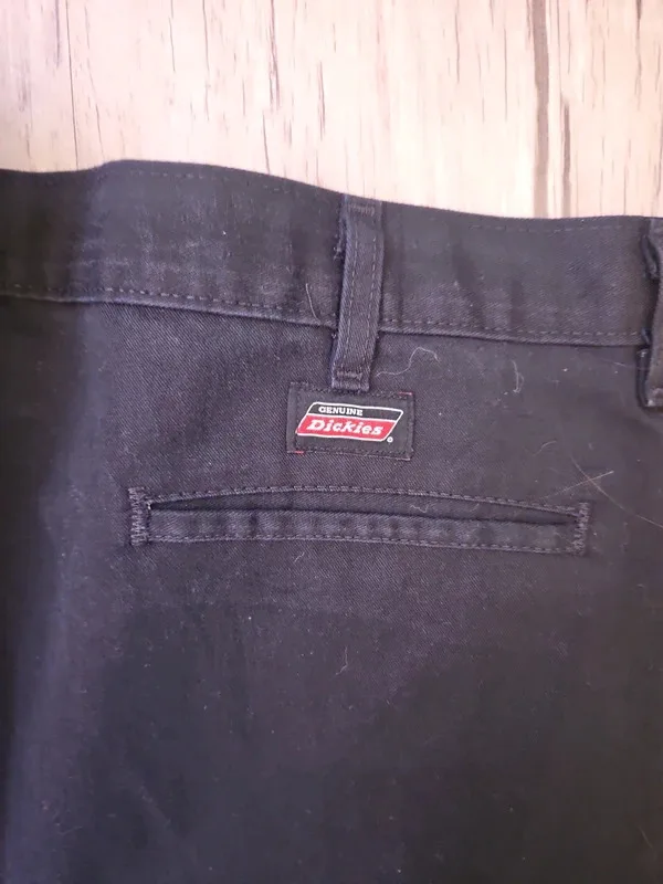 Dickies Cargo Trousers Black 40W 30L Workwear Combat - Image 7