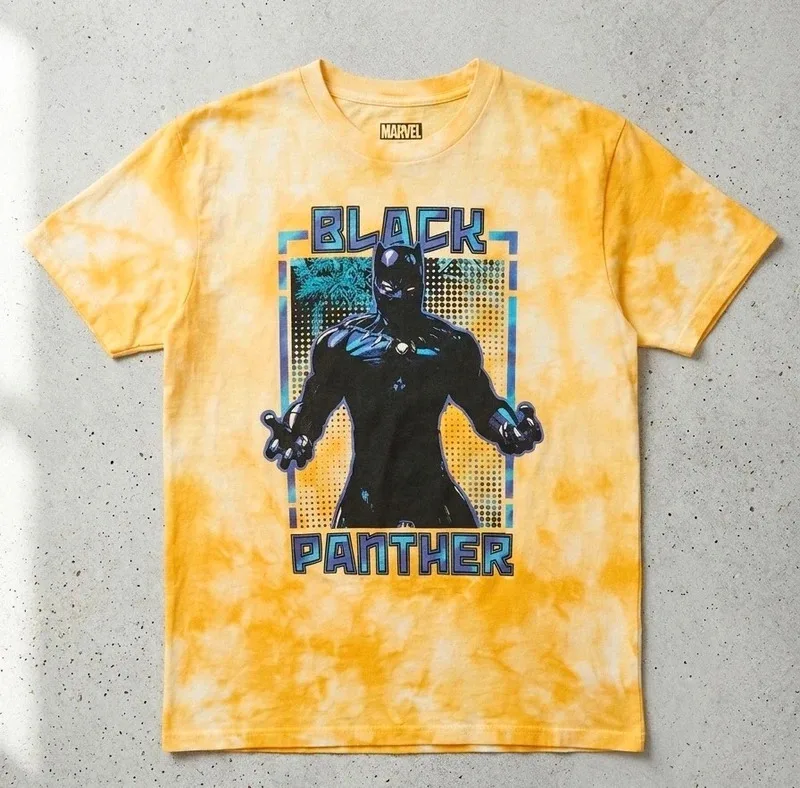Marvel Black Panther Tie Dye Tshirt Size Large