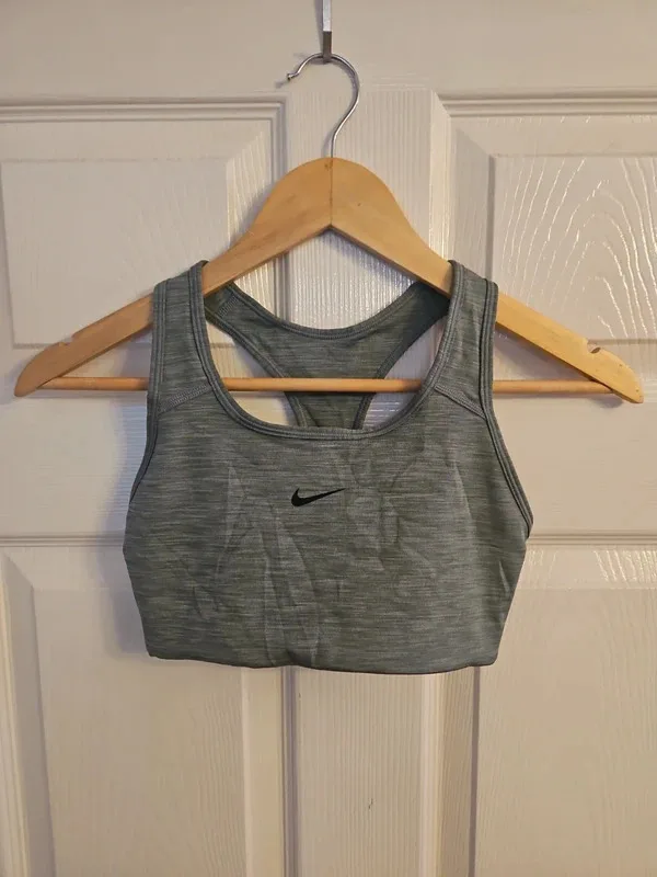 Grey Nike Sports Bra - Size S - Image 2