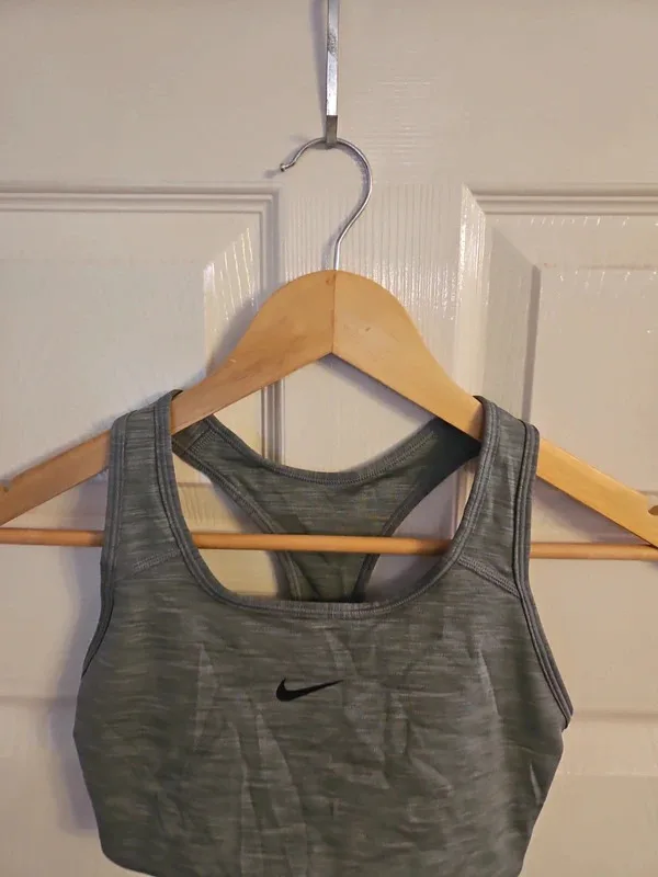 Grey Nike Sports Bra - Size S - Image 3