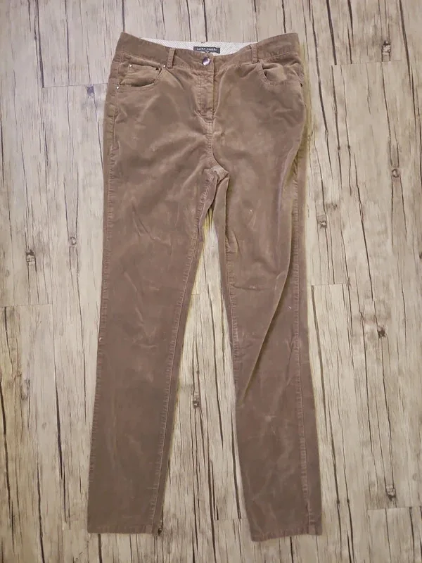 Laura Ashley Brown Trousers Uk 12 30 Waist Corduroy