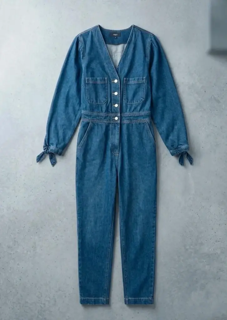 Next 100% Cotton Blue Denim Jumpsuit – Size 10