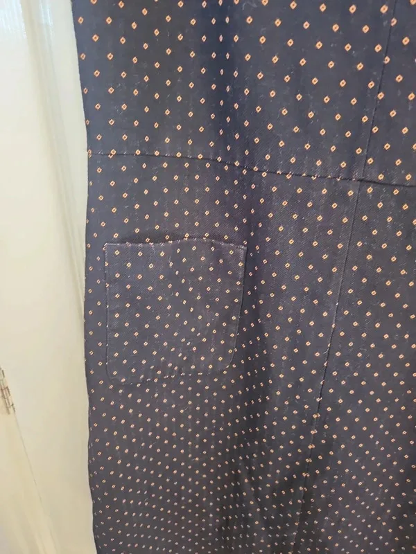 Next Navy Blue Polka Dot Dress Size 16 - Image 5
