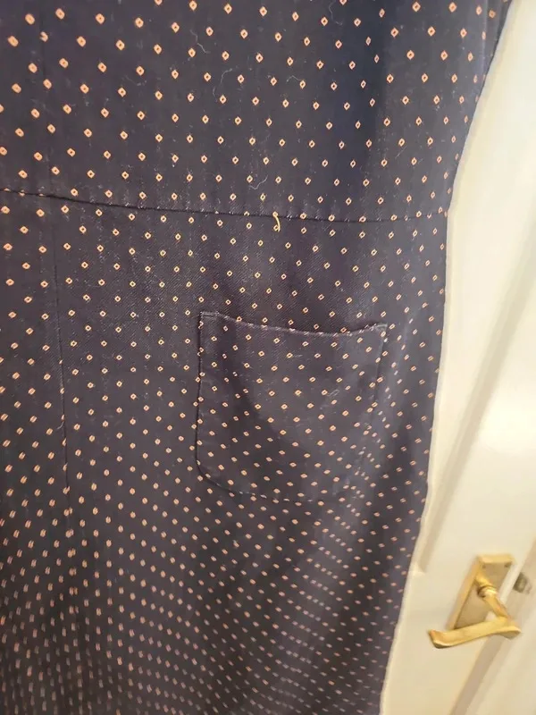 Next Navy Blue Polka Dot Dress Size 16 - Image 6