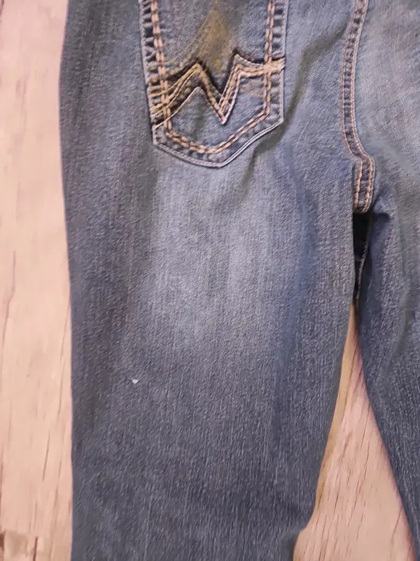 Maurices Blue Flared Jeans Y2K Mid Rise Flares Size UK 12/14 (US 9/10 Short) - Image 7