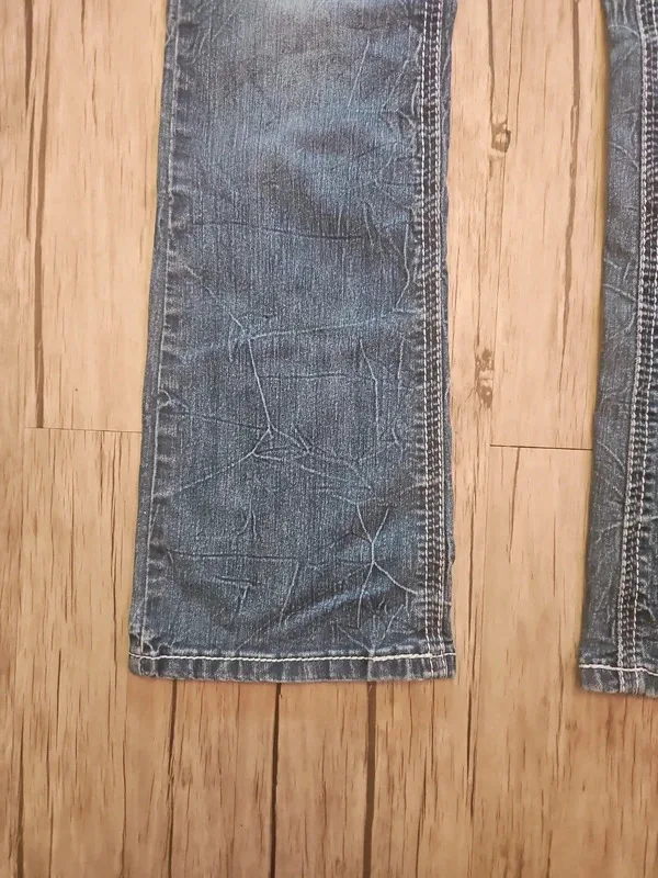 Rhythm In Blues Low Waisted Flared Jeans Size 8 - Image 7