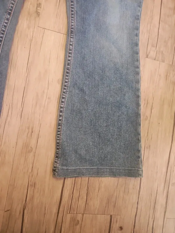 Silver Jeans Co Low Waisted Flared Jeans W33 L29 Y2K Blue Denim - Image 8