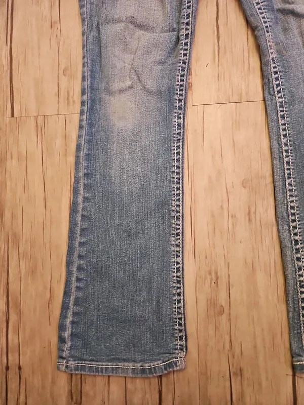 Wallflower Low Rise Flared Jeans Blue Denim Size 8 Small Y2K - Image 7