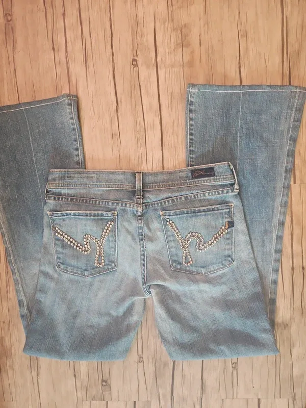 Citizens Of Humanity Rhinestone Flared Jeans Size 29