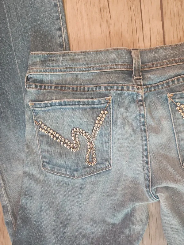 Citizens Of Humanity Rhinestone Flared Jeans Size 29 - Image 3
