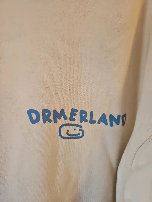 Drmrs Club Thanks For Being Here Cream Oversized Hoodie M - Image 5