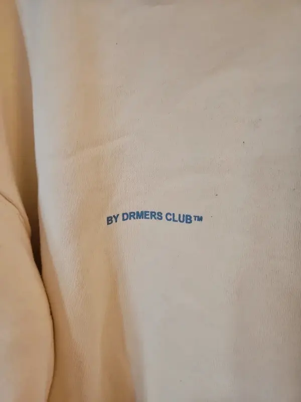 Drmrs Club Thanks For Being Here Cream Oversized Hoodie M - Image 6