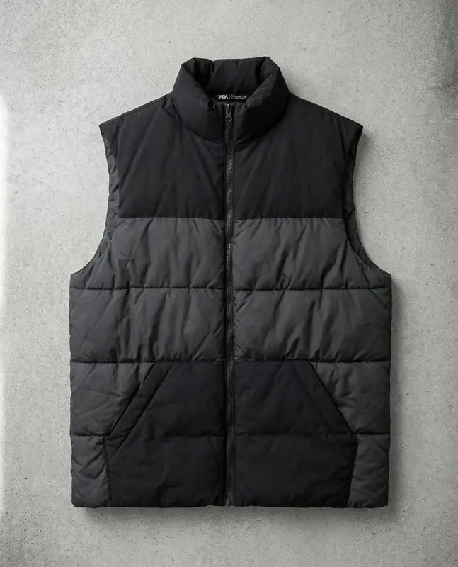 Zara Black Padded Gilet Size S