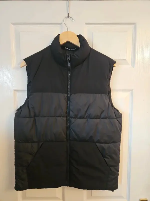 Zara Black Padded Gilet Size S - Image 2