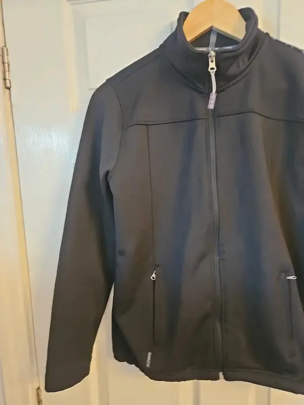 Elevate Womens Black Soft Shell Jacket Fleece Lined Snowflake S/P - Image 5