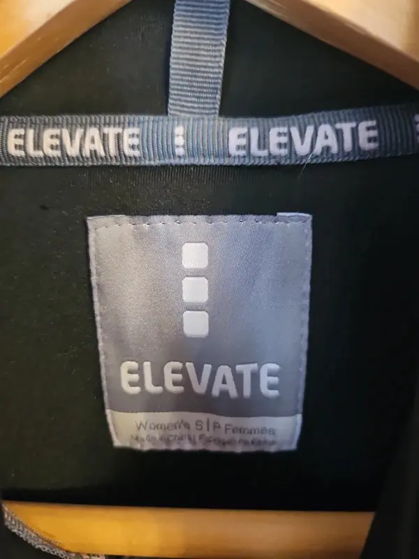 Elevate Womens Black Soft Shell Jacket Fleece Lined Snowflake S/P - Image 7