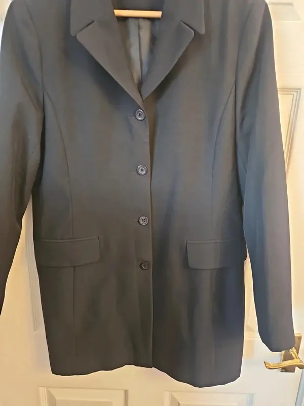 New Look Black Longline Tailored Blazer Jacket Size 18 Old Label - Image 4