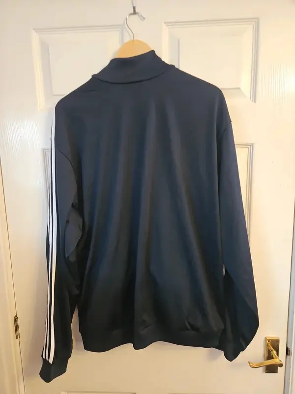 Adidas Men's Black 3 Stripe FLORA Staff London Marathon 2006 Track Jacket L - Image 8