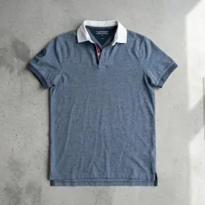 Tommy Hilfiger Blue Navy Slim Fit Polo Shirt Size S 100% Cotton