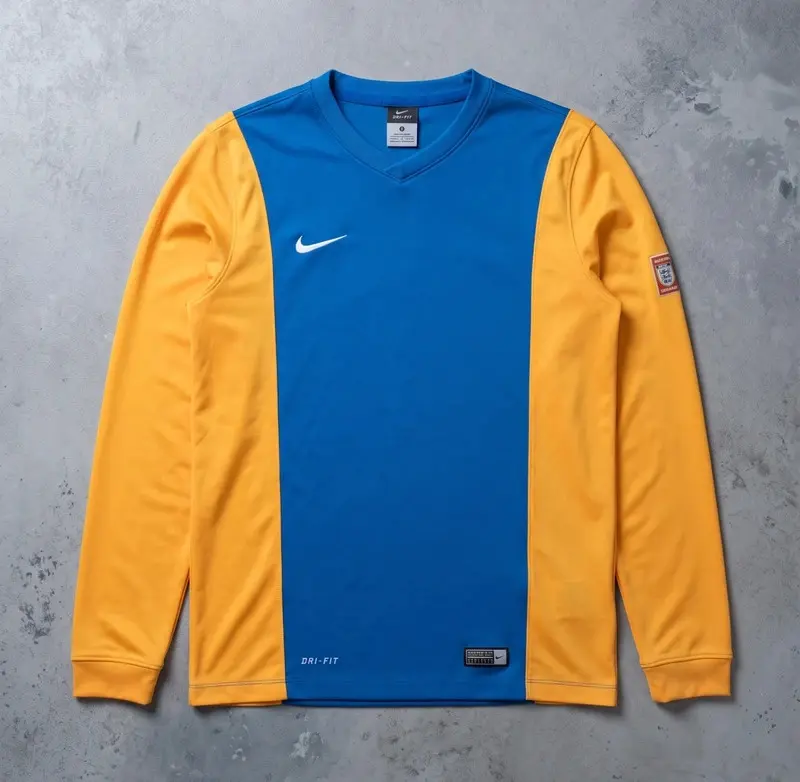Nike Dri-FIT FA Charter Standard Football Top Blue Yellow XL