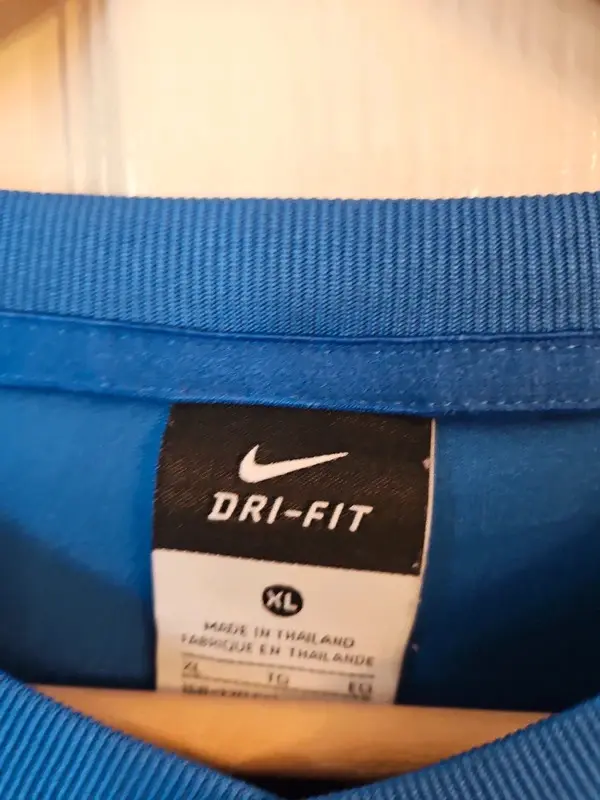 Nike Dri-FIT FA Charter Standard Football Top Blue Yellow XL - Image 5