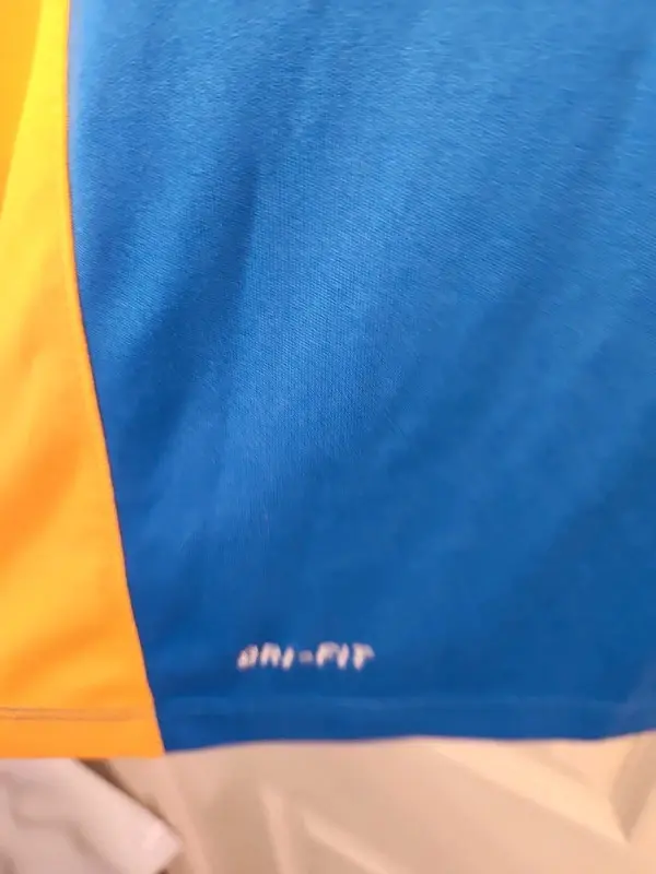 Nike Dri-FIT FA Charter Standard Football Top Blue Yellow XL - Image 8