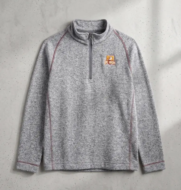 Champion BC High Quarter Zip Sweatshirt Grey Size L