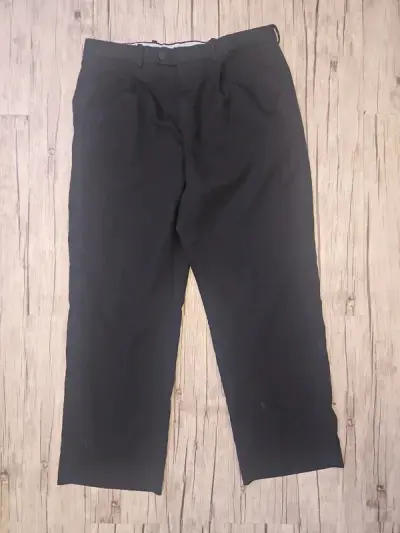 Tommy Hilfiger Black Virgin Pure Wool Trousers 36″ 29″