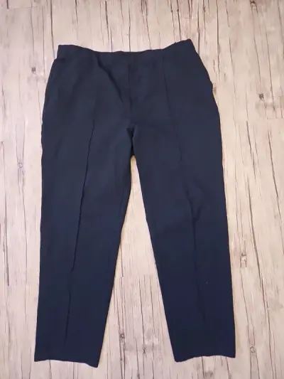 M&S Navy Elasticated Waist Trousers – Size 20 Regular